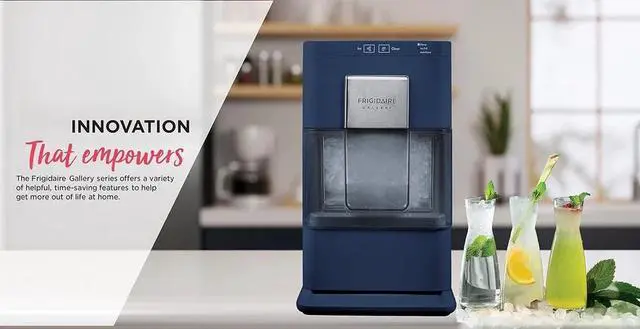 Alt view image 2 of 7 - Frigidaire Gallery EFIC255 Nugget Ice Maker 44 lb/day Countertop, Navy