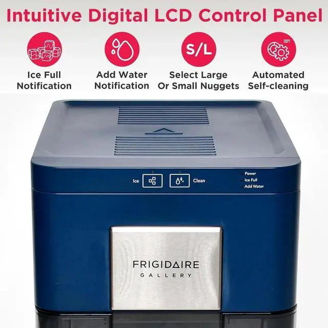 Alt view image 5 of 7 - Frigidaire Gallery EFIC255 Nugget Ice Maker 44 lb/day Countertop, Navy