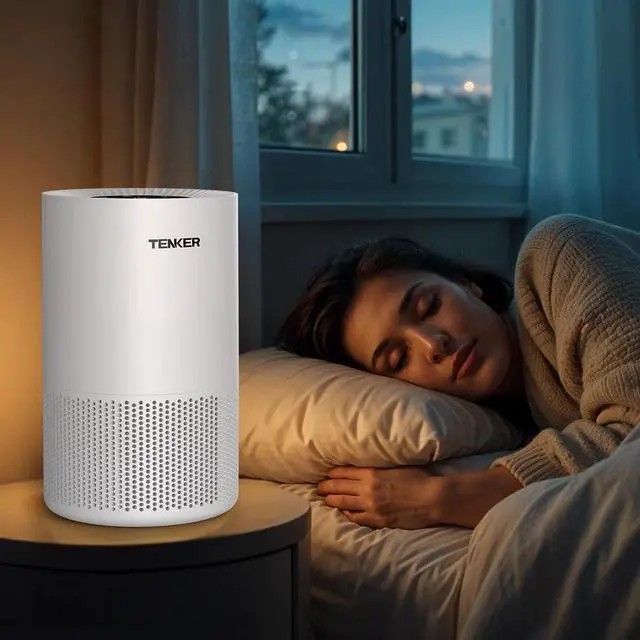 Alt view image 2 of 7 - 2Pcs Large Room HEPA Filter Air Purifier Air Cleaner for Home Dust Smoke Odor US