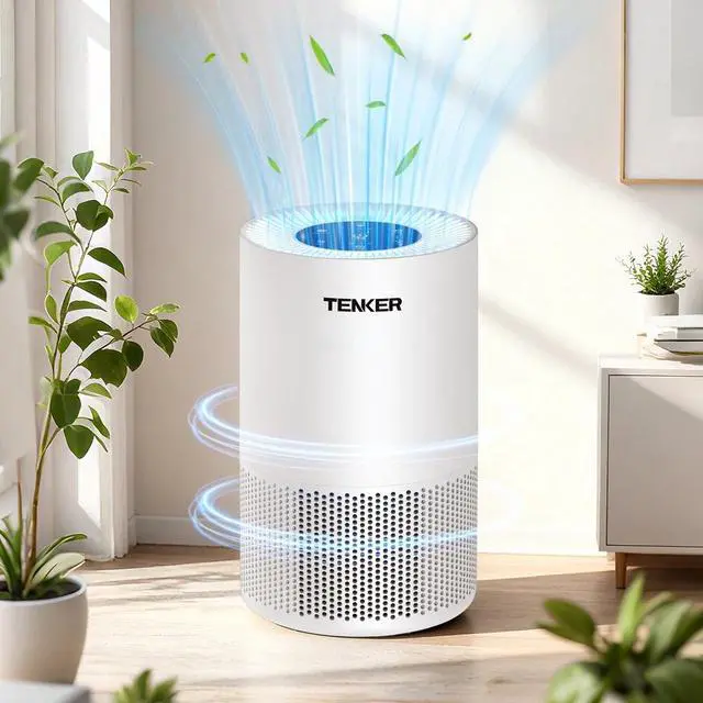 Alt view image 6 of 7 - 2Pcs Large Room HEPA Filter Air Purifier Air Cleaner for Home Dust Smoke Odor US