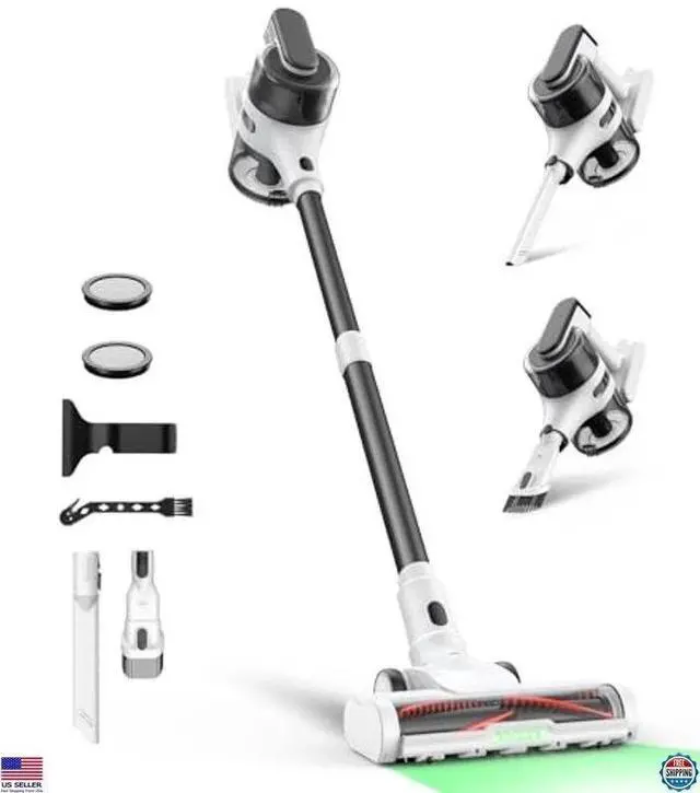 Main image of Lightweight Cordless Stick Vacuum, 55min Runtime, Powerful Suction, 9-in-1