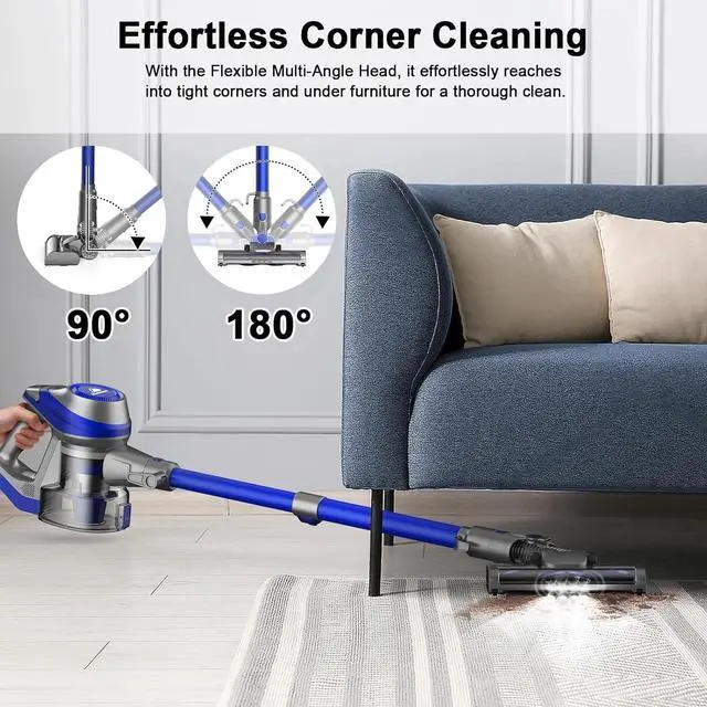 Alt view image 4 of 7 - Lightweight Stick Vacuum with Flexible Brush Head