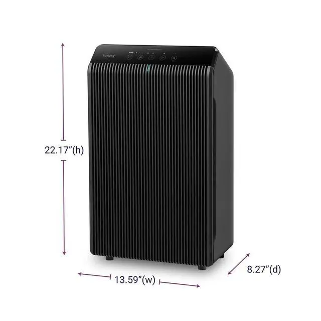 Alt view image 5 of 7 - Air Purifier for Large Rooms up to 1881 Ft², True HEPA, Carbon Filter, App