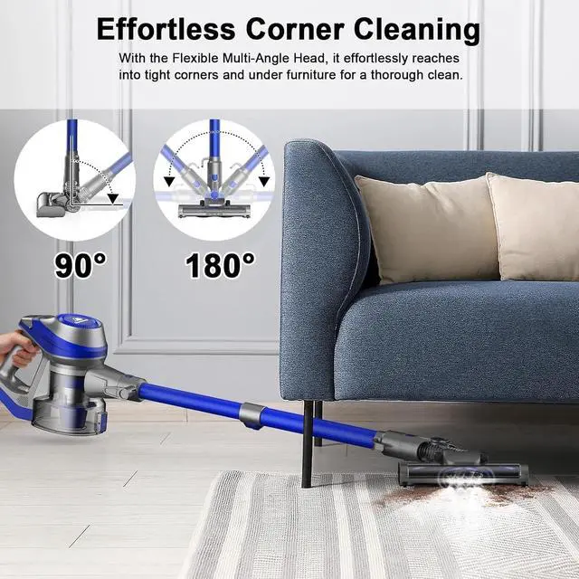 Alt view image 4 of 7 - Lightweight Stick Vacuum with Flexible Brush Head