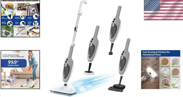 Main image of Effortless Deep Cleaning with Handheld 10-in-1 Steam Mop for All Floor Types