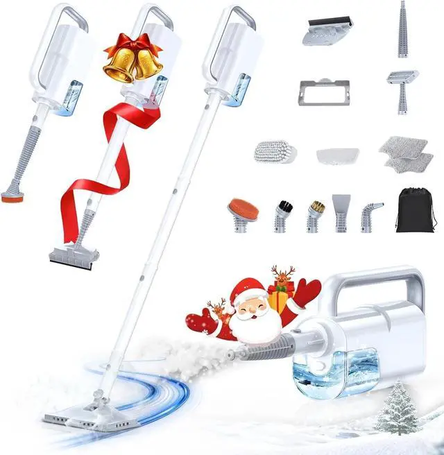 Alt view image 7 of 7 - Versatile 10-in-1 Steam Mop with 3-Level Control