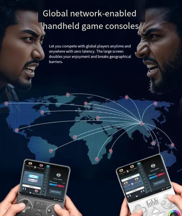 Alt view image 5 of 7 - Global battle PSP games Android handheld game console portable retro arcade games nostalgic J36 black 64G