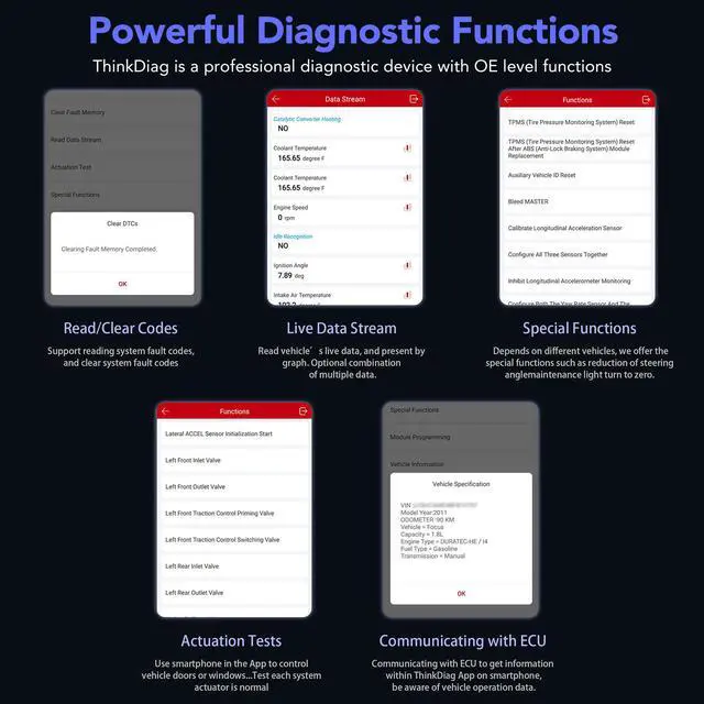 Alt view image 3 of 7 - WUSU OBD2 Car Fault Diagnostic Scanner by StarCard
