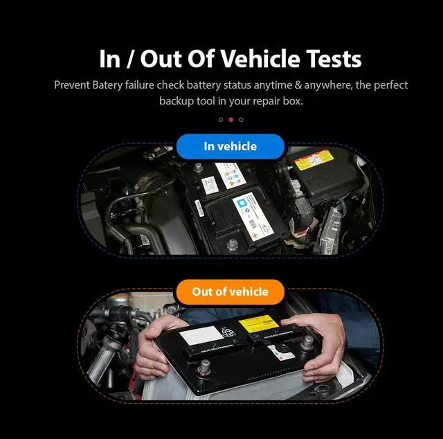 Alt view image 4 of 7 - 6V/12V Car Battery Tester, Analyzer, Battery Tester, Test Instrument