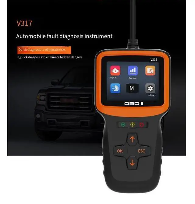 Alt view image 5 of 7 - OBD2 vehicle fault detector - Engine fault detection tool V317 - Vehicle code reading card