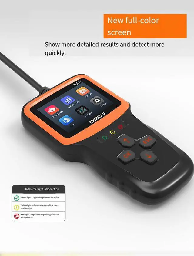 Alt view image 7 of 7 - OBD2 vehicle fault detector - Engine fault detection tool V317 - Vehicle code reading card