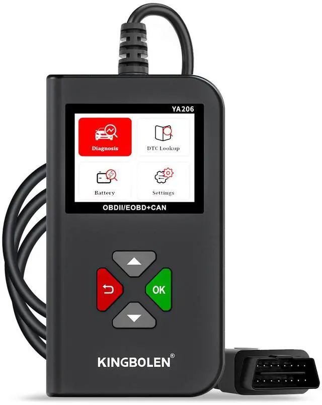 Main image of OBD2 vehicle diagnostic tool, YA206 vehicle fault detector, battery tester, multi-function reading card