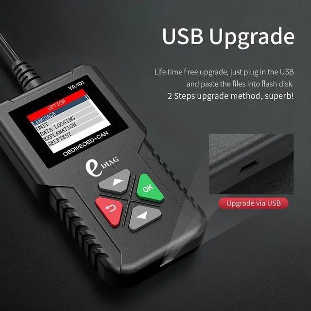 Alt view image 3 of 7 - CR3001 model YA-101 OBD2 automotive engine fault reading card diagnostic instrument OBD detector version