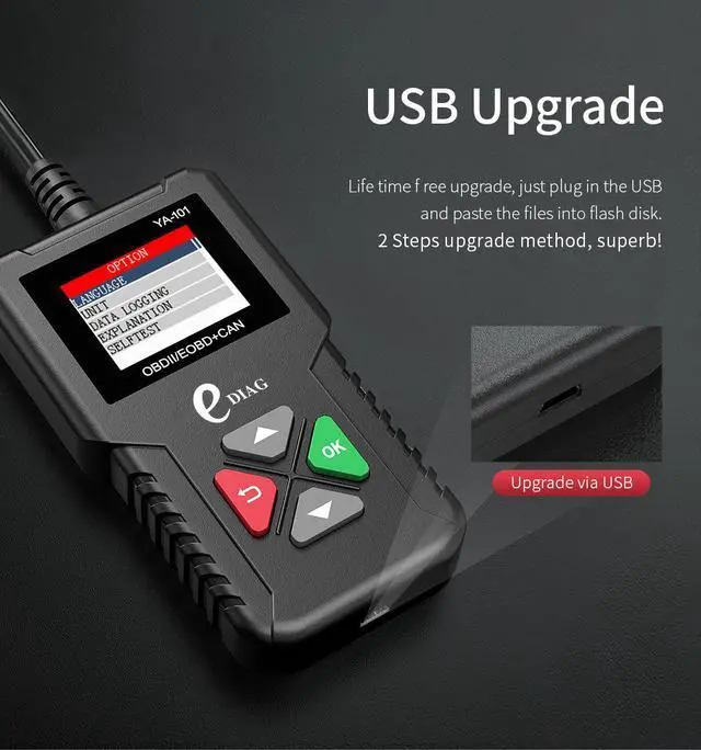 Alt view image 6 of 7 - CR3001 model YA-101 OBD2 automotive engine fault reading card diagnostic instrument OBD detector version
