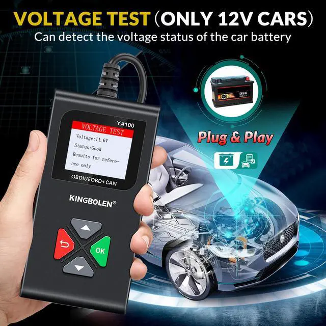 Alt view image 2 of 7 - New model automotive engine fault diagnosis instrument OBD2 car fault code reading card YA100 multi-language