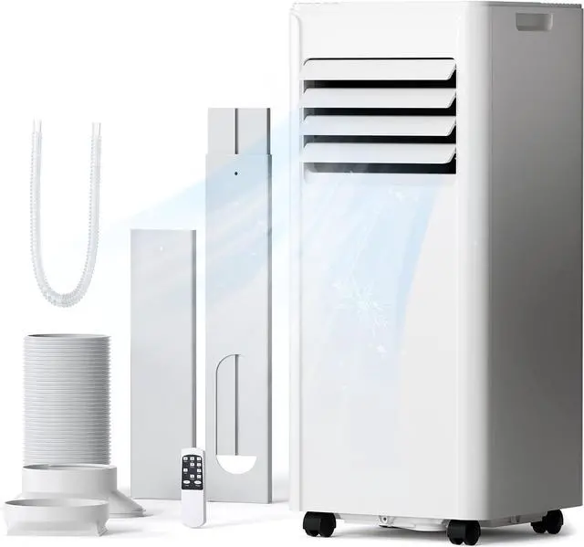 Main image of 10,000 BTU Portable Air Conditioner, 4-in-1 AC Unit Cools 450 Sq.Ft, Quiet Air Conditioner with Dehumidifier & Fan, LED Display, Remote, 24H Timer, Window Kit for Bedroom Office Dorm
