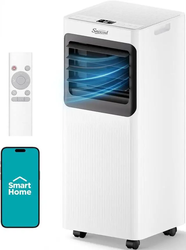 Main image of 16,000 B T U Portable Air Conditioners for Large Room up to 750 Sq. Ft., 5-in-1 Smart AC with WiFi App, Remote Control, Fast Cooling, Dehumidifier, Fan, Sleep Mode, 24H Timer & Window Kit