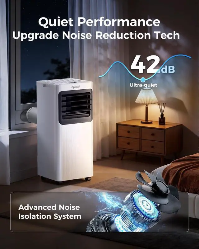 Alt view image 5 of 7 - 16,000 B T U Portable Air Conditioners for Large Room up to 750 Sq. Ft., 5-in-1 Smart AC with WiFi App, Remote Control, Fast Cooling, Dehumidifier, Fan, Sleep Mode, 24H Timer & Window Kit