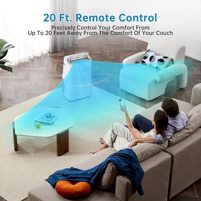 Alt view image 5 of 7 - Garvee 15000 BTU Portable AC 3-in-1 Cooling, Dehumidifying & Fan for Rooms Up to 850 Sq. Ft | Ultra-Quiet Sleep Mode | Energy-Saving 24-Hr Timer | Includes Remote & Full Window Kit, 115V