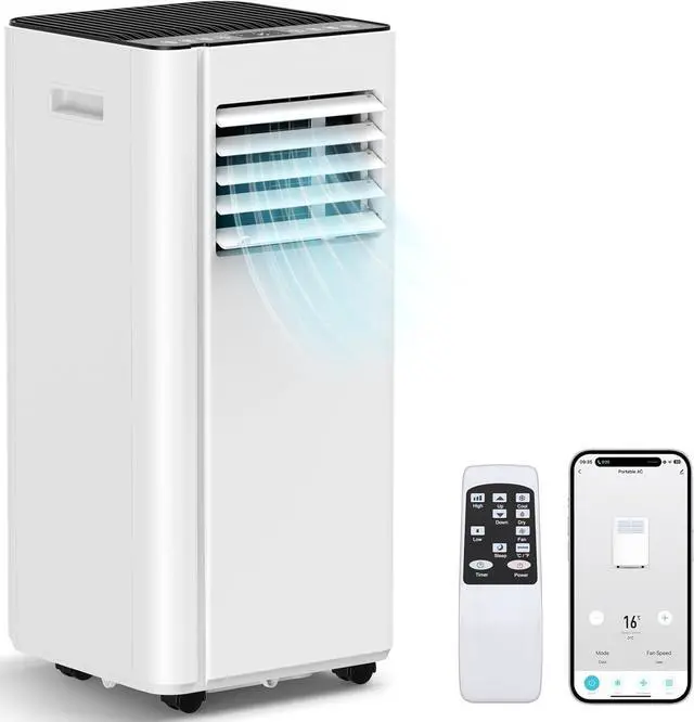 Main image of 16000 BTU Portable Air Conditioners with WiFi APP, 5-in-1 Portable AC Unit for Large Room up to 750 Sq.Ft with Fast Cooling, Dehumidifier, Fan, Quiet 40dB Sleep Mode, 24H Timer for Home, Office