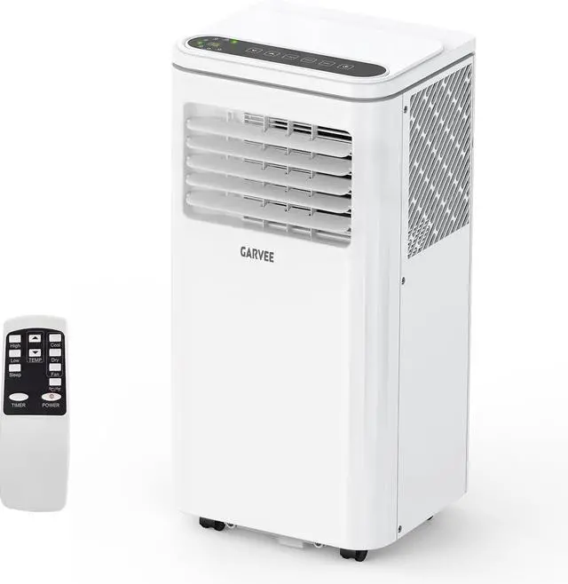 Main image of Garvee 8,000 BTU AC Unit, 3-in-1 Portable Air Conditioner with Cooling, Dehumidifier & Fan for Rooms up to 350 sq.ft, Remote Control, Sleep Mode, Timer & Window Kit