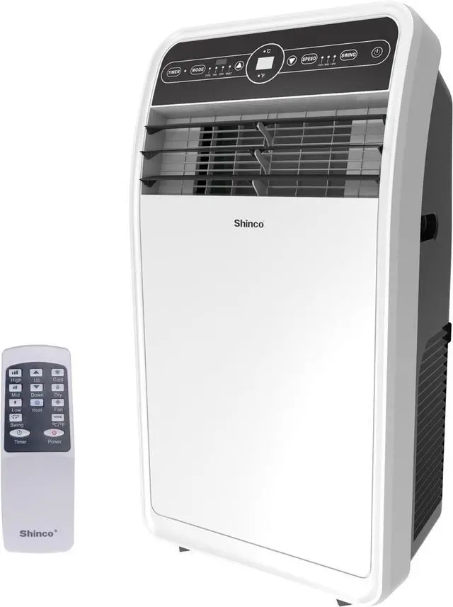 Main image of Shinco 10,000 BTU Portable Air Conditioner with Heater up to 400 Sq. Ft, Ac Heater Combo Window Unit, Portable AC Unit with Dehumidifier & Fan, Cools & Heats,Remote Control and Window Kit