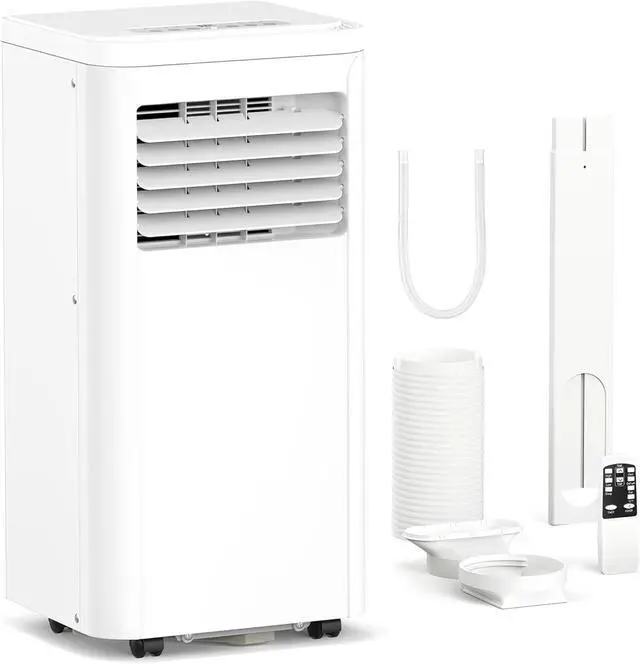 Main image of Electactic 8000 BTU Portable Air Conditioner for Rooms up to 450 Sq.Ft, 4 Modes Portable AC Unit with Cool, Dry, Fan and Sleep Modes, Remote and LED Display, Installation Kits for Home, Apartment