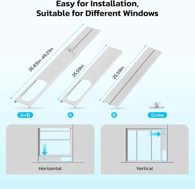 Alt view image 6 of 7 - Electactic 8000 BTU Portable Air Conditioner for Rooms up to 450 Sq.Ft, 4 Modes Portable AC Unit with Cool, Dry, Fan and Sleep Modes, Remote and LED Display, Installation Kits for Home, Apartment