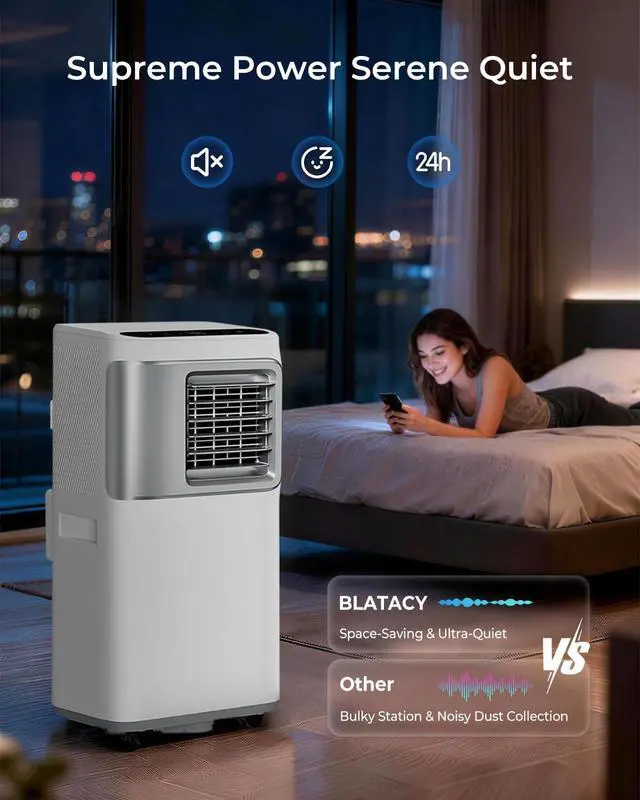 Alt view image 4 of 7 - 16000 BTU Portable Air Conditioners for Large Room up to 730 sq.ft 5-in-1 Smart AC Unit with WiFi APP/Remote Control, Fast Cooling, Dehumidifier, Quiet Sleep Mode, Window Kit Included