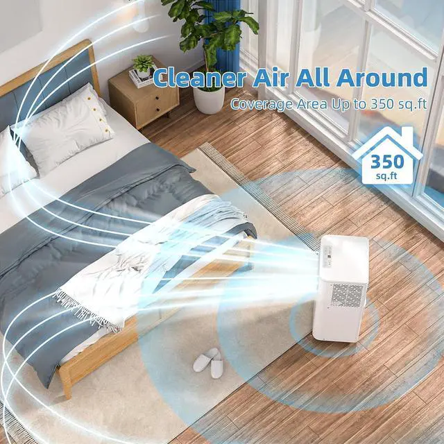 Alt view image 6 of 7 - Antarctic Star Portable Air Conditioners, 8000 BTU, Portable AC with Cooling, Fan & Dehumidifier, AC Unit with Window Kits, Remote Control/LED Display, Sleep Modes, 24H Timer for Living Room, Bedroom