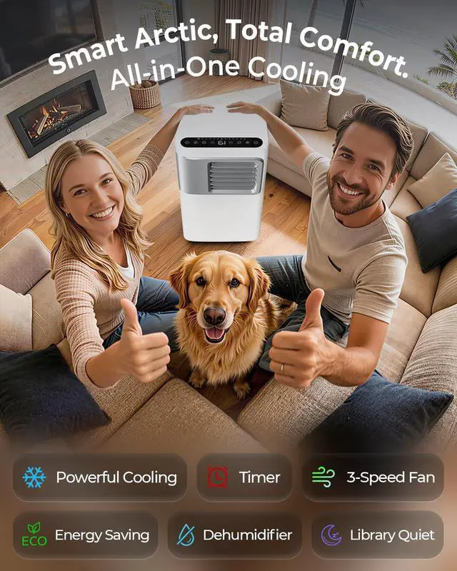 Alt view image 7 of 7 - 16000 BTU Portable Air Conditioners for Large Room up to 730 sq.ft 5-in-1 Smart AC Unit with WiFi APP/Remote Control, Fast Cooling, Dehumidifier, Quiet Sleep Mode, Window Kit Included