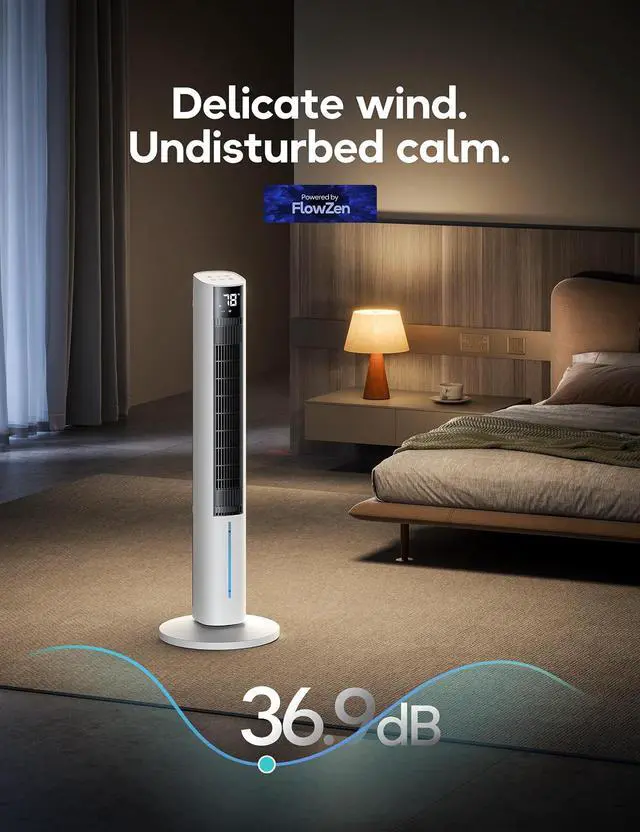 Alt view image 7 of 7 - Windowless Portable Air Conditioner, 45.1" Evaporative Air Cooler w/1.06Gal Water Tank & 4 Ice Packs, 12H Timer, 60° Swing, No Hose No Window Needed, 3-IN-1 Quiet AC Unit for Room Bedroom, ivory