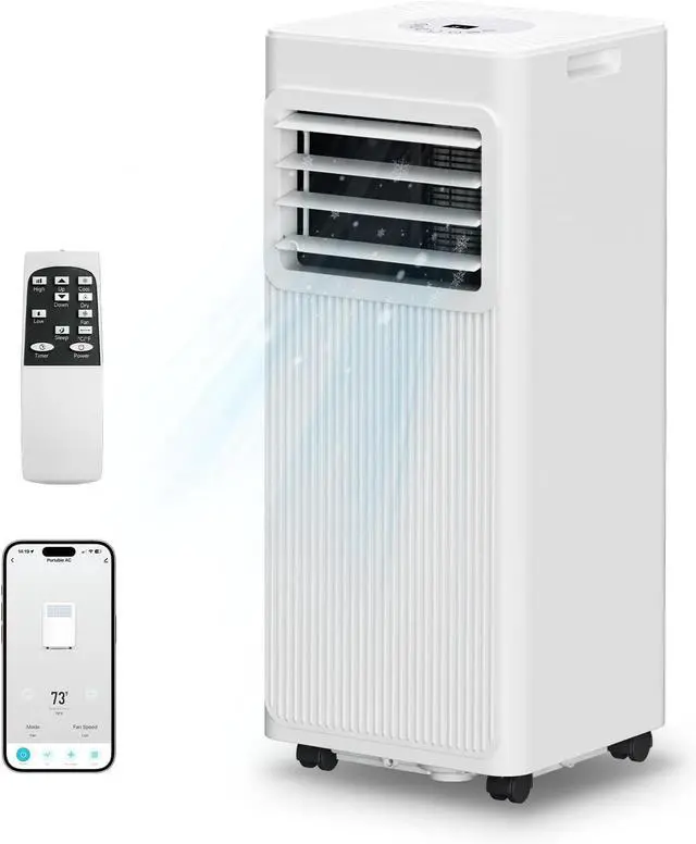 Main image of Portable Air Conditioners 16,000 BTU 5-in-1 Air Conditioner Portable Up to 850 Sq.Ft., Portable AC Unit with Cool, Fan, Dehumidifier, 24H Timer, Sleep Smart WiFi Remonte Installation Kit Included