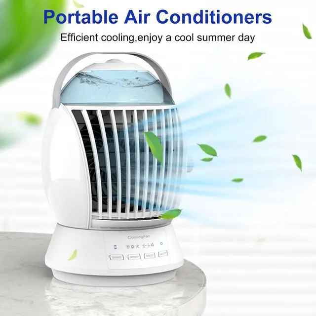 Alt view image 6 of 7 - Portable Air Conditioners, 3-in-1 Free Standing Cooling AC Unit Fan, Smart/Sleep Mode,3 Speed,Auto Swing,24H Timer,Portable AC for Room, Car, Bedroom, Office, Outdoor