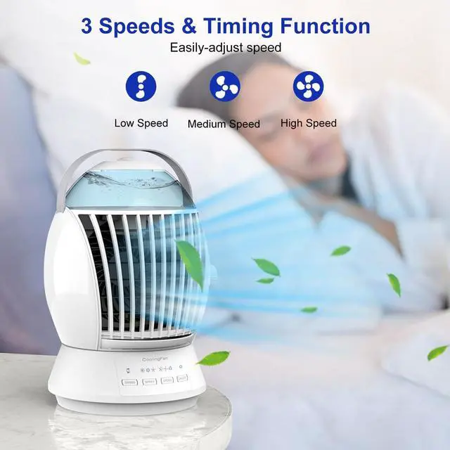 Alt view image 5 of 7 - Portable Air Conditioners, 3-in-1 Free Standing Cooling AC Unit Fan, Smart/Sleep Mode,3 Speed,Auto Swing,24H Timer,Portable AC for Room, Car, Bedroom, Office, Outdoor
