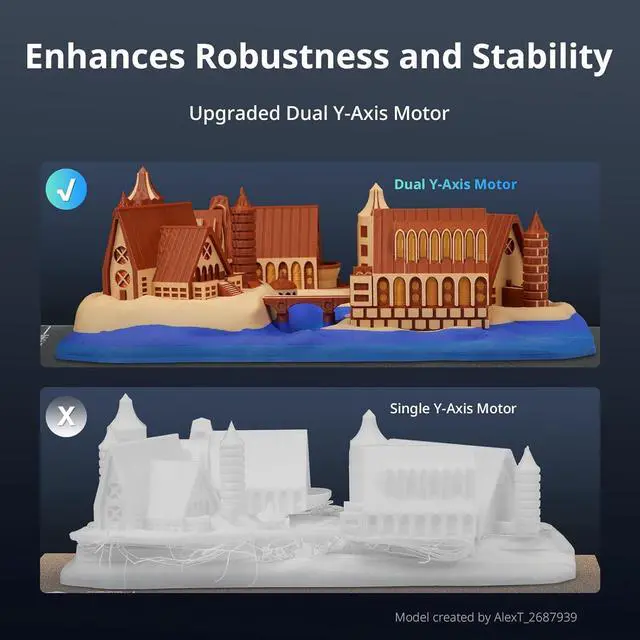 Alt view image 7 of 7 - Anycubic Kobra 3 Max 3D Printer Only, Support Multicolor Needs ACE Pro, 600mm/s High-Speed Printing Large Build Volume 420x420x500mm Auto Leveling & Smart Vibration