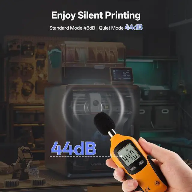 Alt view image 6 of 7 - Anycubic Multicolor 3D Printer, Kobra S1 Combo Core XY Stable Structure with Sealed Printing High Precision 600mm/s Fast Speed Auto Calibration Ideal for Precision and Efficiency 9.8"x9.8"x9.8"