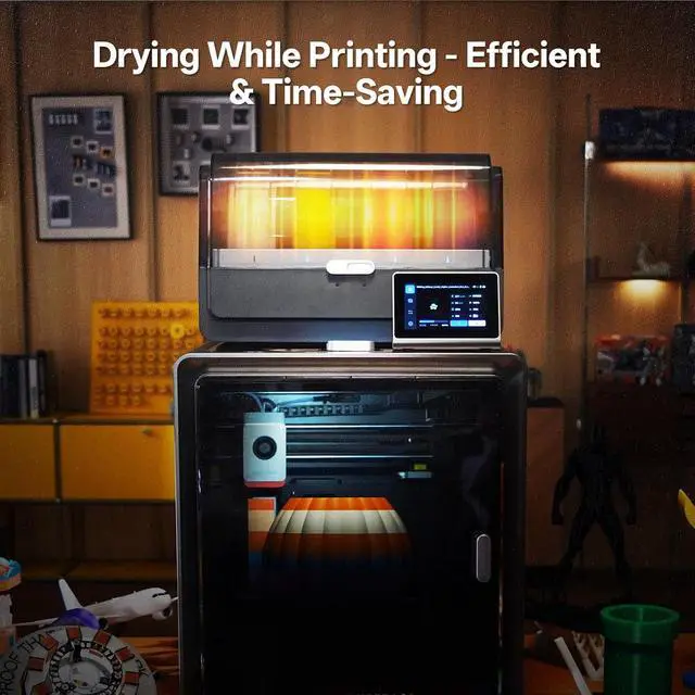 Alt view image 4 of 7 - Anycubic Multicolor 3D Printer, Kobra S1 Combo Core XY Stable Structure with Sealed Printing High Precision 600mm/s Fast Speed Auto Calibration Ideal for Precision and Efficiency 9.8"x9.8"x9.8"
