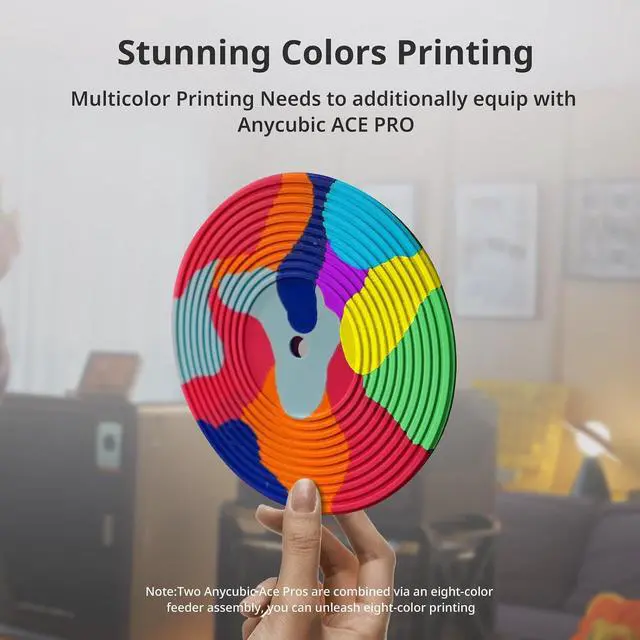 Alt view image 4 of 7 - Anycubic Kobra S1 3D Printer Only, Support Multi Color Printing Needs ACE Pro, Max 600mm/s High Speed High Precision Anycubic App One-Click Printing Ultra-Quiet Printing 250 * 250 * 250mm