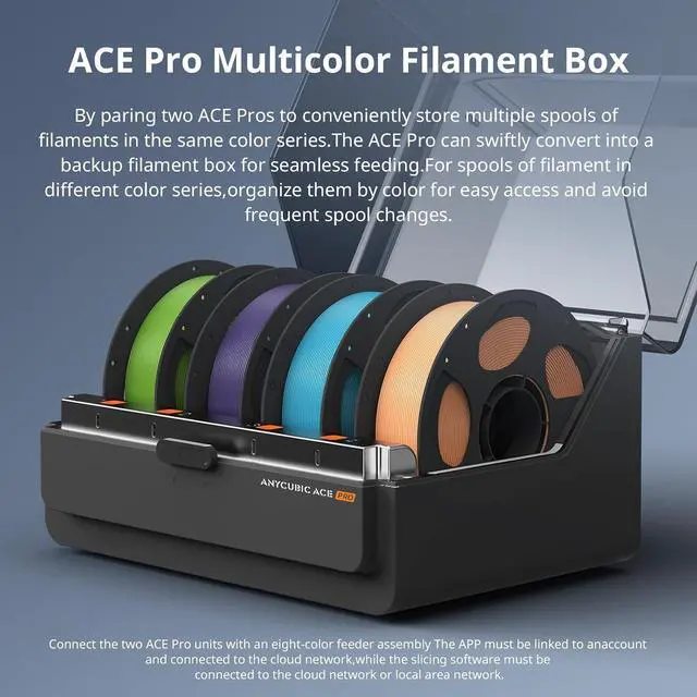 Alt view image 4 of 7 - Bundle Anycubic Kobra 3 Max Combo 3D Printer, Support Multi Color Printing 600mm/s High-Speed Printing, Large Build Volume 420x420x500mm, Auto Leveling & Smart Vibration Compensation PEI Plate