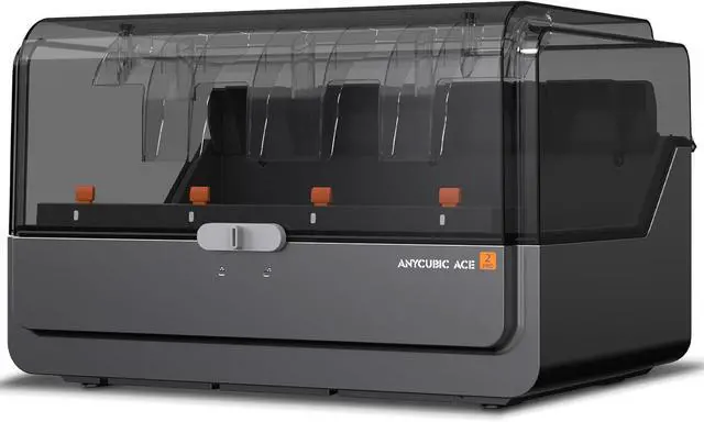 Main image of Anycubic ACE 2 Pro 3D Printer Filament Dryer Box, Compatible with Anycubic Kobra S1 and Kobra X,Multicolor Printing with 65°C Active Drying & 4 Brushless Motors, Auto-Resume & Runout Detection