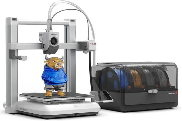 Main image of Anycubic Kobra 4 Combo 3D Printer with ACE 2 Pro, Born with 4 Color Multicolor Printing, 260x260x260mm³ Large Volume, Easy Auto Leveling for Hobbyist Beginners