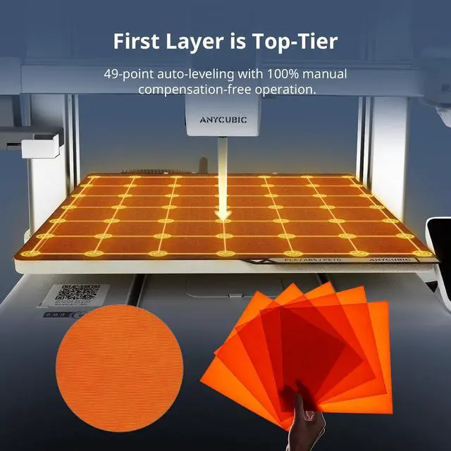 Alt view image 7 of 7 - Anycubic Kobra X Combo 3D Printer with ACE 2 Pro, Native 7-Color Printing (Up to 19), 2X Faster & Less Waste, Auto-Leveling, Ideal for Beginner, Kids, Home Education, Family DIY Toys & Practical Tools