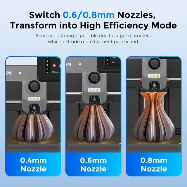 Alt view image 3 of 7 - FLASHFORGE AD5M 3D Printer Fully Auto Calibration Print with 1-Click Max 600mm/s Speed, All-Metal CoreXY Structure Precise Printing, Easy-Maintenance Quick-Swap Nozzle, Print Size 220x220x220mm
