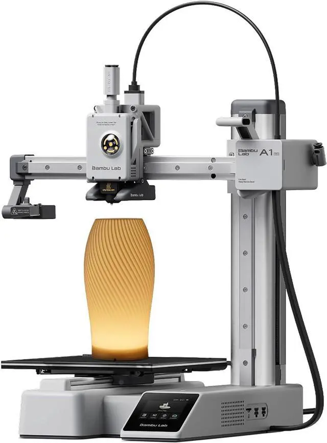 Main image of Bambu Lab A1 mini 3D Printer + LED Lamp Kit, Set Up in 20 Mins, High Speed & Precision, Full-Auto Calibration & Active Flow Rate Compensation, 48 dB Quiet FDM 3D Printers