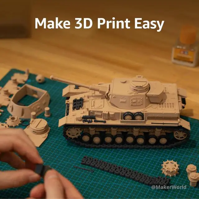 Alt view image 2 of 7 - Bambu Lab A1 mini 3D Printer + LED Lamp Kit, Set Up in 20 Mins, High Speed & Precision, Full-Auto Calibration & Active Flow Rate Compensation, 48 dB Quiet FDM 3D Printers