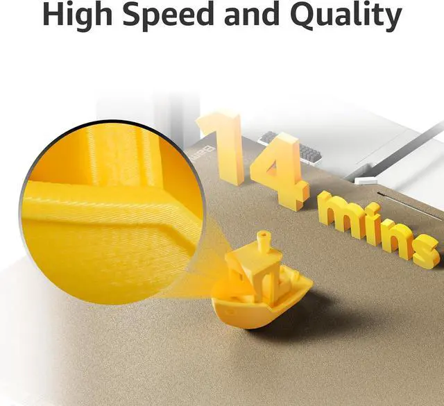 Alt view image 6 of 7 - Bambu Lab A1 mini 3D Printer + LED Lamp Kit, Set Up in 20 Mins, High Speed & Precision, Full-Auto Calibration & Active Flow Rate Compensation, 48 dB Quiet FDM 3D Printers
