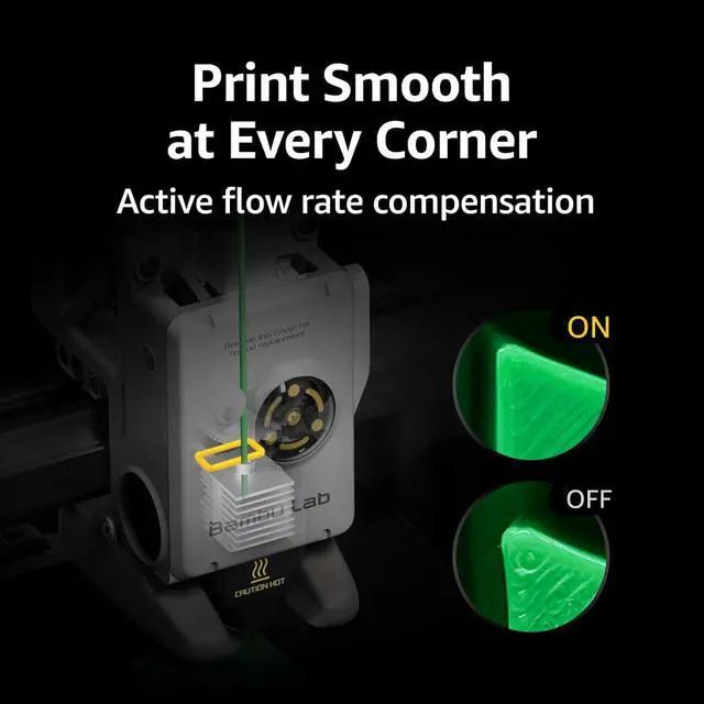 Alt view image 7 of 7 - Bambu Lab A1 mini 3D Printer + LED Lamp Kit, Set Up in 20 Mins, High Speed & Precision, Full-Auto Calibration & Active Flow Rate Compensation, 48 dB Quiet FDM 3D Printers