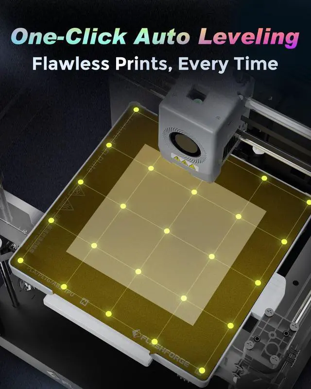 Alt view image 2 of 7 - FLASHFORGE AD5X Multi-Color 3D Printer, CoreXY 600mm/s High-Speed, 1-Click Auto Leveling, 300°C Direct Drive Extruder, 220x220x220mm Build Volume, Ideal for Precision and Efficiency