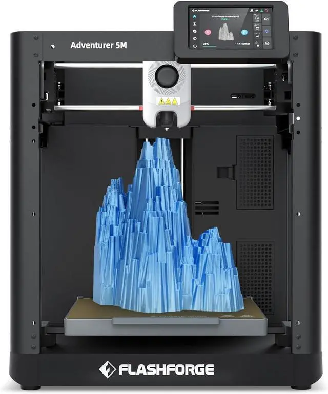 Main image of FLASHFORGE 3D Printer AD5M, CoreXY 600mm/s High-Speed Printer with 1-Click Auto Leveling, High-Temp Direct Drive Extruder, 3s Quick-Swap Nozzle, 220×220×220mm Build Volume
